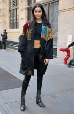 DALEELA ECHAHLY Out at New York Fashion Week 02/04/2019