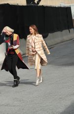 DEBBY RYAN Leaves Tory Burch Show at New York Fashion Week 02/10/2019