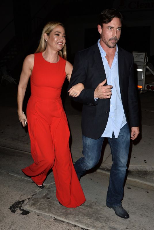 DENISE RICHARDS Arrives at The Real Housewives of Beverly Hills in West Hollywood 02/12/2019