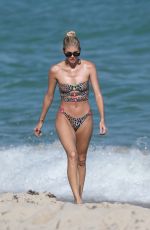 DEVON WINDSOR and GABBY WESTBROOK-PATRICK in Bikinis at a Beach in Miami 02/17/2019