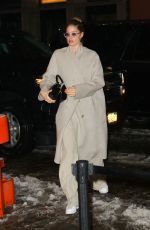 DOUTZEN KORES Arrives at Her Hotel in New York 02/12/2019