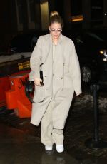 DOUTZEN KORES Arrives at Her Hotel in New York 02/12/2019