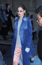 DOUTZEN KROES Leaves Michael Kors Fashion Show in New York 02/13/2019