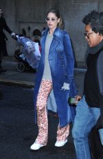DOUTZEN KROES Leaves Michael Kors Fashion Show in New York 02/13/2019