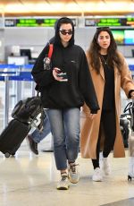 DU LIPA at Los Angeles International Airport 02/14/2019