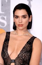 DUA LIPA at Brit Awards 2019 in London 02/20/2019