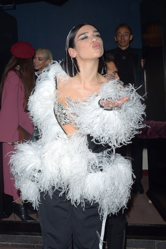 DUA LIPA at Warner Music Brit Awards Party in London 02/20/2019