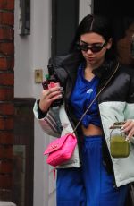 DUA LIPA Leaves Her Home in London 02/17/2019