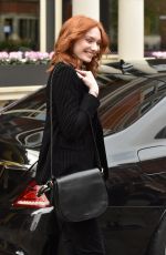 ELEANOR TOMLINSON Leaves Connaught Hotel in London 02/06/2019