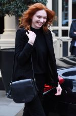 ELEANOR TOMLINSON Leaves Connaught Hotel in London 02/06/2019