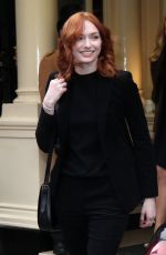 ELEANOR TOMLINSON Leaves Connaught Hotel in London 02/06/2019