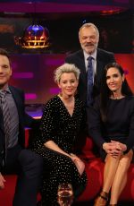ELIZABETH BANKS and JENNIFER CONNELLY at Graham Norton Show in London 01/31/2019