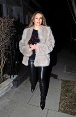 ELIZABETH HURLEY Bight Out in London 02/26/2019