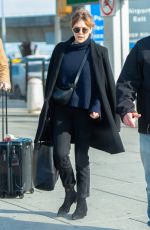 ELIZABETH OLSEN Arrivesa at JFK Airport in New York 02/15/2019
