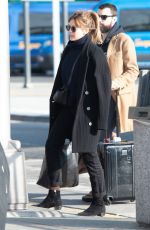 ELIZABETH OLSEN Arrivesa at JFK Airport in New York 02/15/2019