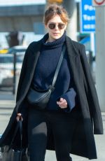 ELIZABETH OLSEN Arrivesa at JFK Airport in New York 02/15/2019