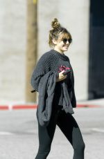 ELIZABETH OLSEN Heading to a Gym in Los Angeles 02/26/2019