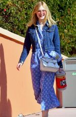ELLE and DAKOTA FANNING Out at Universal Studios in Los Angeles 02/23/2019
