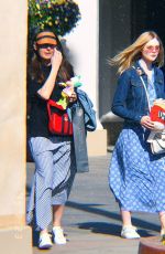 ELLE and DAKOTA FANNING Out at Universal Studios in Los Angeles 02/23/2019