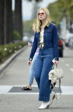 ELLE FANNING Out Shopping in Beverly Hills 02/27/2019