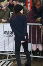 ELLEN PAGE Arrives at BBC Studios in London 02/08/2019