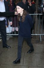 ELLEN PAGE Arrives at BBC Studios in London 02/08/2019