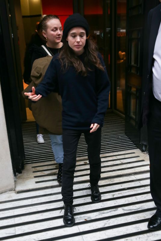 ELLEN PAGE Arrives at BBC Studios in London 02/08/2019