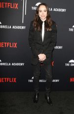 ELLEN PAGE at The Umbrella Academy Premiere in Hollywood 02/12/2019