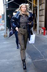 ELSA HOSK Out at New York Fashion Week 02/04/2019