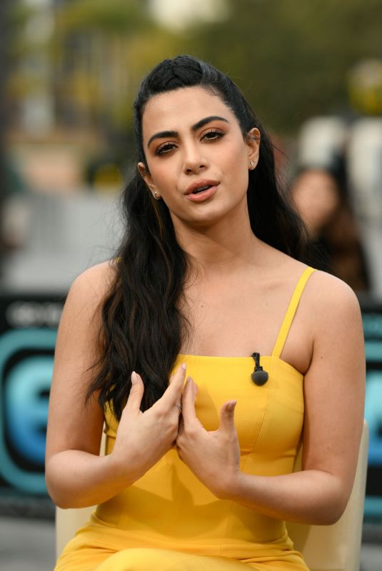 EMERAUDE TOUBIA on the Set of Extra at Universal Studios 02/27/2019