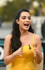 EMERAUDE TOUBIA on the Set of Extra at Universal Studios 02/27/2019