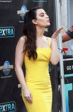 EMERAUDE TOUBIA on the Set of Extra at Universal Studios 02/27/2019