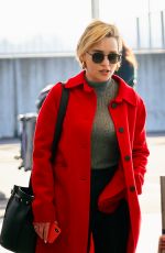 EMILIA CLARKE at Heathrow Airport in London 02/21/2019