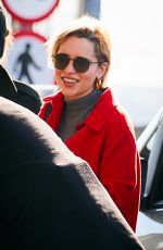 EMILIA CLARKE at Heathrow Airport in London 02/21/2019