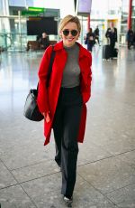EMILIA CLARKE at Heathrow Airport in London 02/21/2019