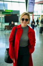 EMILIA CLARKE at Heathrow Airport in London 02/21/2019