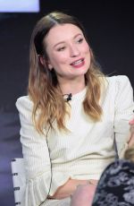 EMILY BROWNING at 2019 Winter TCA Press Tour in Pasadena 02/12/2019