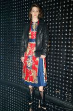 EMMA APPLETON at Gucci Fashion Show at LFW in London 02/20/2019