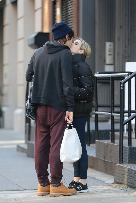 EMMA ROBERTS and Evan Peters Out in New York 02/14/2019