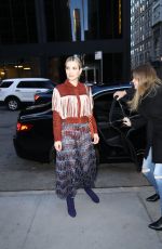 EMMA ROBERTS Arrives at Longchamp Fashion Show in New York 02/09/2019