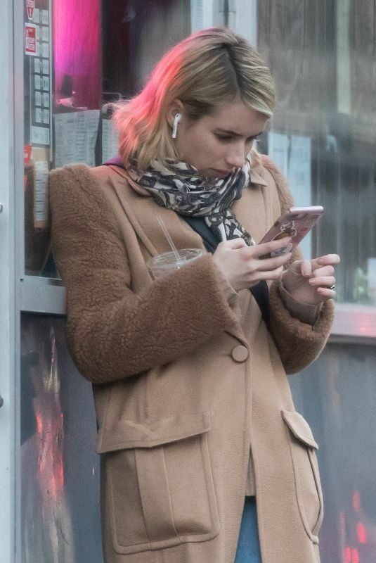 EMMA ROBERTS Out and About in New York 02/14/2019
