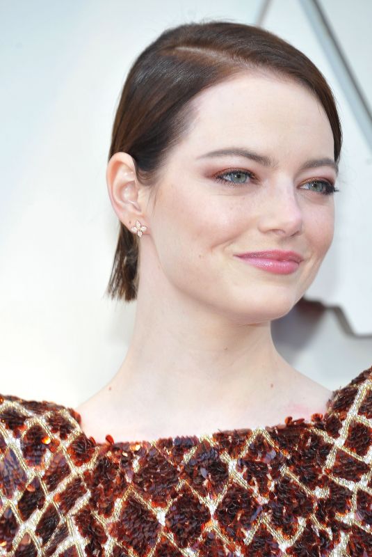 EMMA STONE at Oscars 2019 in Los Angeles 02/24/2019