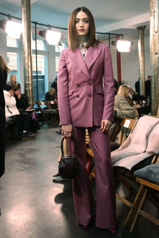 EMMY ROSSUM at Gabriela Hearst Show at New York Fashion Week 02/12/2019