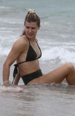 EUGENIE BOUCHARD in Bikini on the Beach in Miami 02/22/2019