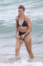 EUGENIE BOUCHARD in Bikini on the Beach in Miami 02/22/2019