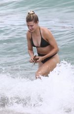 EUGENIE BOUCHARD in Bikini on the Beach in Miami 02/22/2019