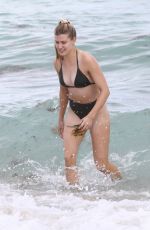 EUGENIE BOUCHARD in Bikini on the Beach in Miami 02/22/2019
