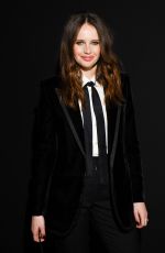 FELICITY JONES at Saint Laurent Show at Paris Fashion Week 02/26/2019
