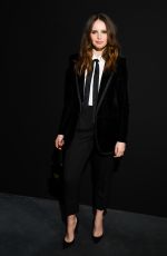 FELICITY JONES at Saint Laurent Show at Paris Fashion Week 02/26/2019