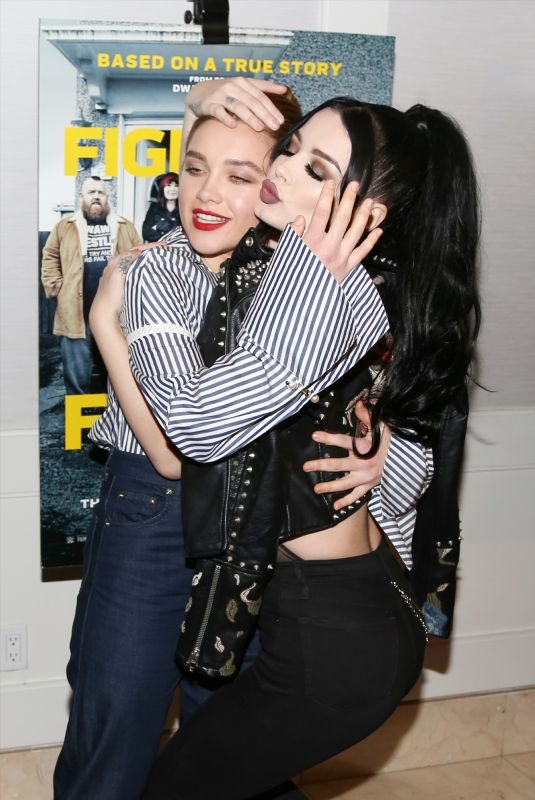 FLORENCE PUGH and SARAYA BEVIS at Fighting with My Family Tastemaker Screening in Los Angeles 02/20/2019